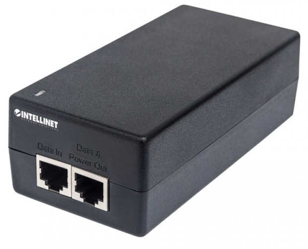 Adaptador PoE Intellinet 561235 48 V, 1.25 A, 10,100,1000 Mbit/s, IEEE 802.3, IEEE 802.3ab, IEEE 802.3af, IEEE 802.3at, IEEE 802.3u, IEEE 802.3x, 2RJ-45