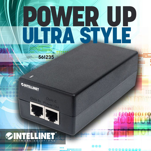 Miniatura 5 de Adaptador PoE Intellinet 561235 48 V, 1.25 A, 10,100,1000 Mbit/s, IEEE 802.3, IEEE 802.3ab, IEEE 802.3af, IEEE 802.3at, IEEE 802.3u, IEEE 802.3x, 2RJ-45