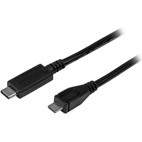 Cable USB StarTech.com USB C a Micro-USB B, 480 Mbit/s, Negro