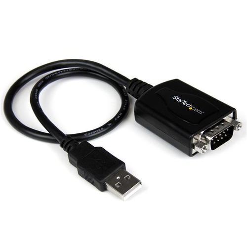 Adaptador StarTech.com DB-9 a USB 2.0 A, Negro