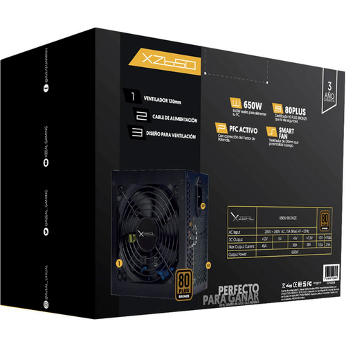 Miniatura 5 de Fuente de Poder XZEAL XZ650 650 W, ATX 80 PLUS Bronze