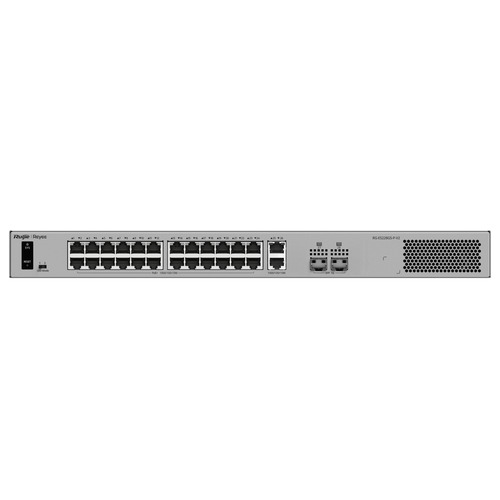 Switch Ruijie Networks RG-ES228GS-P-V2 Gestionado, L2, RJ-45 26, Gigabit Ethernet (10/100/1000), (PoE +) 24, 24 POE, Gris