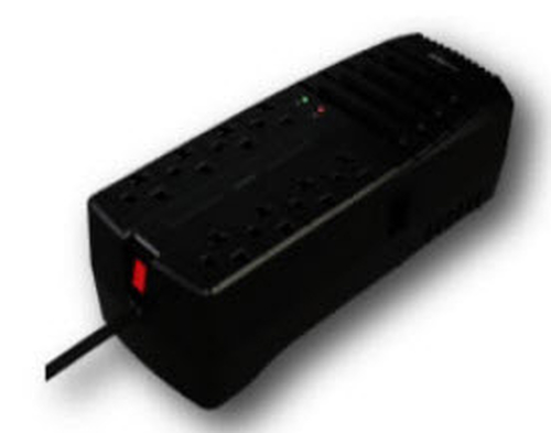 Regulador DataShield RAD 2000 2 kVA / 1000 W, Entrada 120 V, 8 salidas AC, Negro