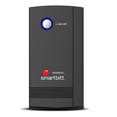 No Break Smartbitt SBNB800 0.8 kVA / 400 W, Entrada 148 V, 6 salidas AC, Negro