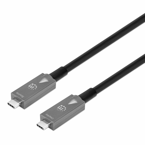 Cable USB Manhattan 356428 USB C a USB C, 10000 Mbit/s, Negro