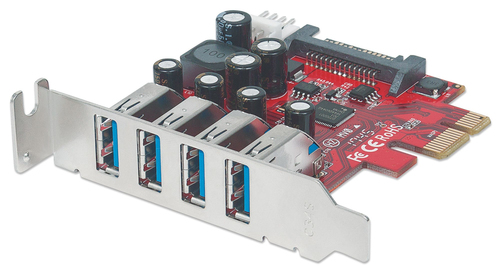 Miniatura 3 de Tarjeta Manhattan PCIe, USB 3.2 Gen 1 (3.1 Gen 1)