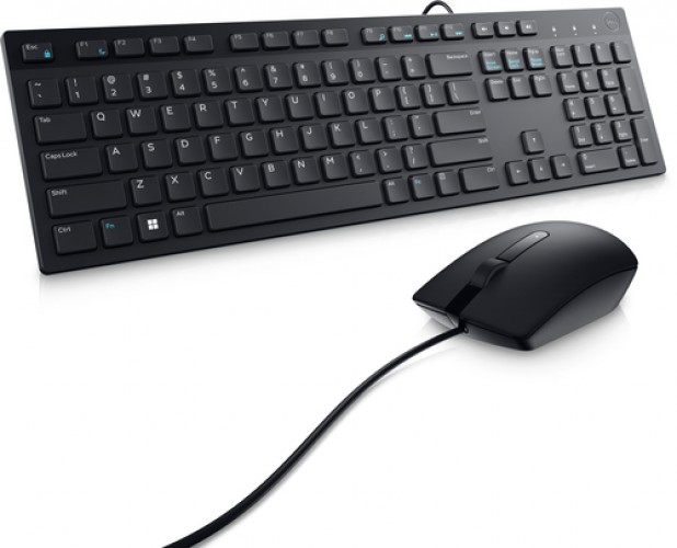 Kit Teclado y Mouse DELL KM300C USB, Plunger key switch, Alámbrico, 1000 DPI, Negro