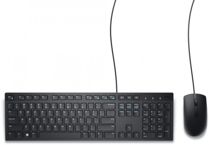 Miniatura 4 de Kit Teclado y Mouse DELL KM300C USB, Plunger key switch, Alámbrico, 1000 DPI, Negro