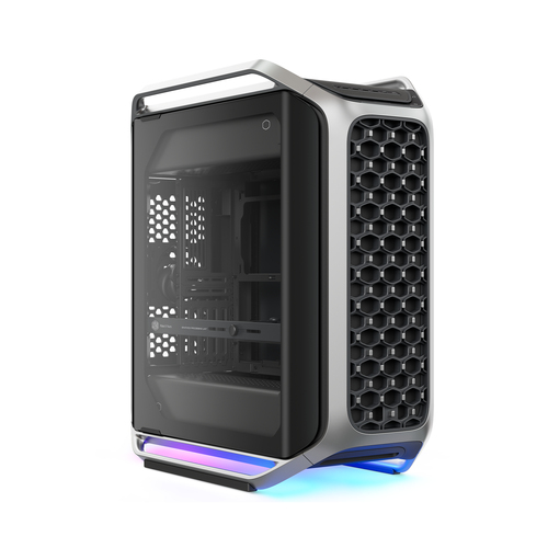 Gabinete Cooler Master Cosmos COSMOS ALPHA Full Tower, PSU No, Vent. 2x 200 mm, Vent. 1x 120 mm, Negro, Plata