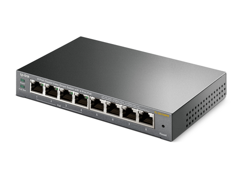 Miniatura 3 de Switch TP-Link TL-SG108PE Gestionado, L2, RJ-45 8, Gigabit Ethernet (10/100/1000), (PoE +) 4, 4 POE, Negro