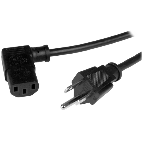 Cables de poder StarTech.com Macho, Hembra 125 V, 0.9 m, Negro