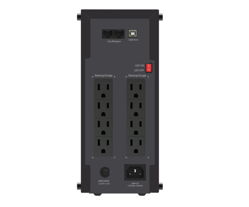Miniatura 3 de No Break CDP GSMART1516B 1.5 kVA / 900 W, 210 J, Entrada 149 V, 16 salidas AC, Negro