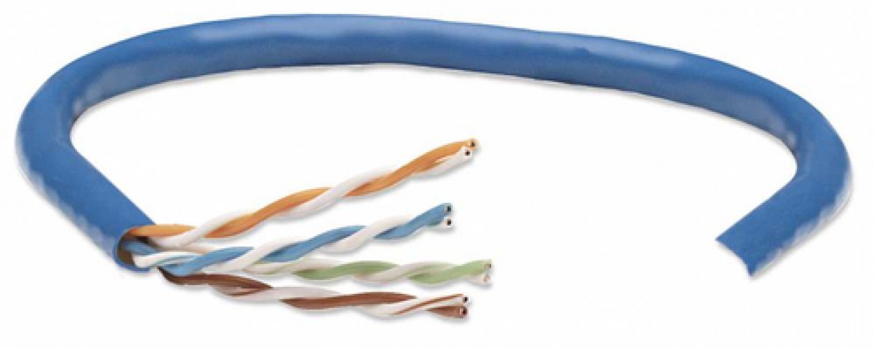 Bobina Intellinet Cat5e, 305 m, U/UTP (UTP), Azul
