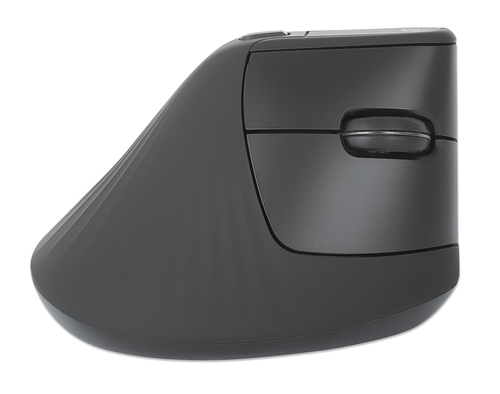 Miniatura 3 de Mouse Manhattan 190336 Óptico, 6 Botones, 1600 DPI, RF inalámbrico, 10 m, Negro