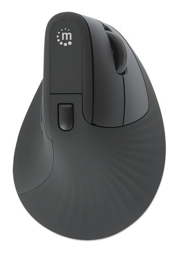 Miniatura 2 de Mouse Manhattan 190336 Óptico, 6 Botones, 1600 DPI, RF inalámbrico, 10 m, Negro