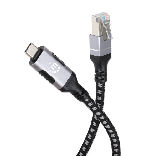 Miniatura 2 de Patchcord Manhattan 394826 2 m, Negro, Plata