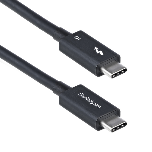 Cable Thunderbolt StarTech.com 1 m V. 5, 80 Gbit/s, Negro