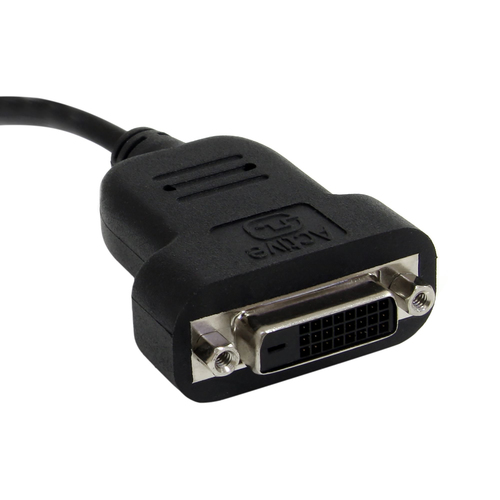 Miniatura 2 de Adaptador vídeo StarTech.com Mini DisplayPort a DVI-D, 0.12 m, Negro