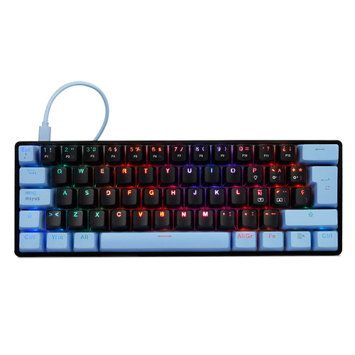 Miniatura 4 de Teclado Game Factor KBG560 Español, Alámbrico, USB, Interruptor mecánico, LED RGB, Negro
