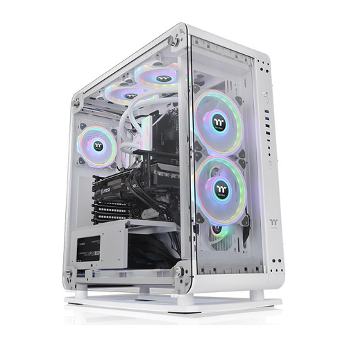 Gabinete Thermaltake Core P6 Tempered Glass Snow Mid Tower Midi Tower, PSU No, Blanco