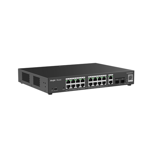 Miniatura 4 de Switch Ruijie Networks RG-ES220GS-P Gestionado, L2, RJ-45 18, Gigabit Ethernet (10/100/1000), Negro