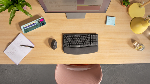 Miniatura 2 de Mouse Logitech Lift Óptico, 6 Botones, 4000 DPI, RF inalámbrico + bluetooth, 10 m, Grafito