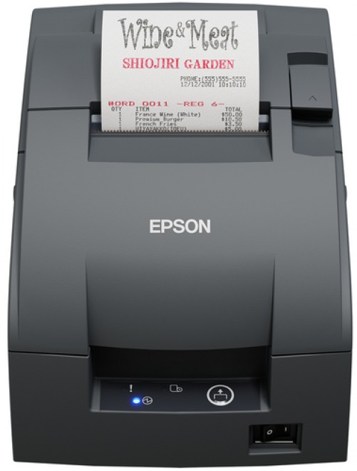 Impresora de recibo Epson TM-U220IIB Matriz de punto, Impresora de TPV, Alámbrico, USB, Gris