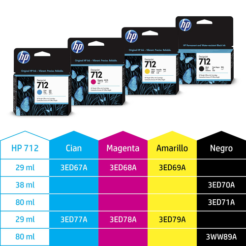 Miniatura 3 de Cabezal de Impresion HP Inyección de tinta térmica, Negro