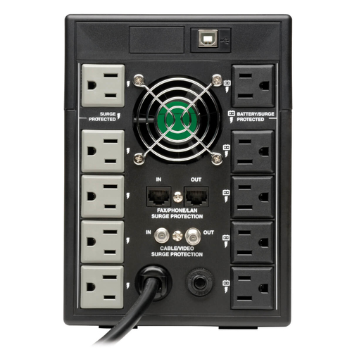 Miniatura 5 de No Break Tripp Lite 1.5 kVA / 900 W, 650 J, Entrada 120 V, 10 salidas AC, Negro