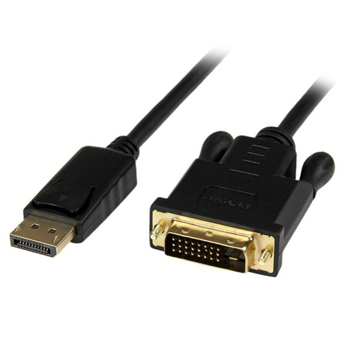 Adaptador vídeo StarTech.com DisplayPort a DVI-D, 1.8 m, Negro