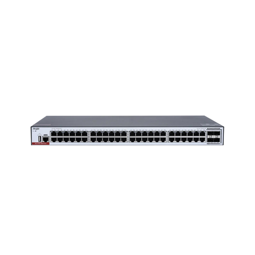 Switch Ruijie Networks RG-CS83-48GT4XS Gestionado, L3, RJ-45 48, Gigabit Ethernet (10/100/1000), Gris
