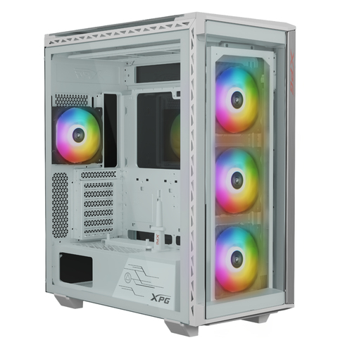 Gabinete XPG BATTLECRUISER II ST Midi Tower, PSU No, Vent. 3x 120 mm, Vent. 1x 120 mm, Blanco