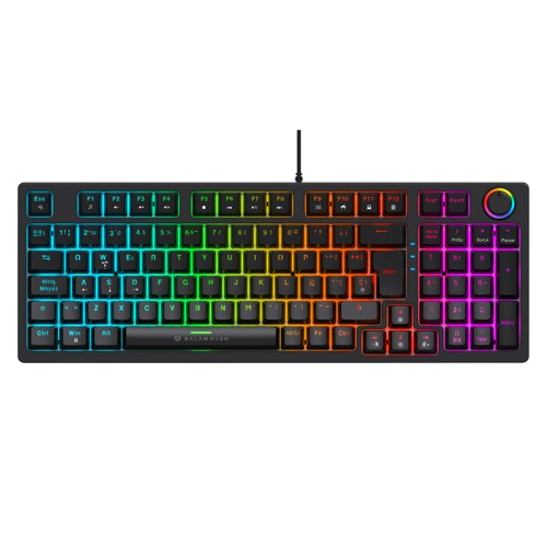 Teclado Gamer Mecanico Balam Rush Dominate X Pro GK777, RGB, Switch Rojo, USB, Negro