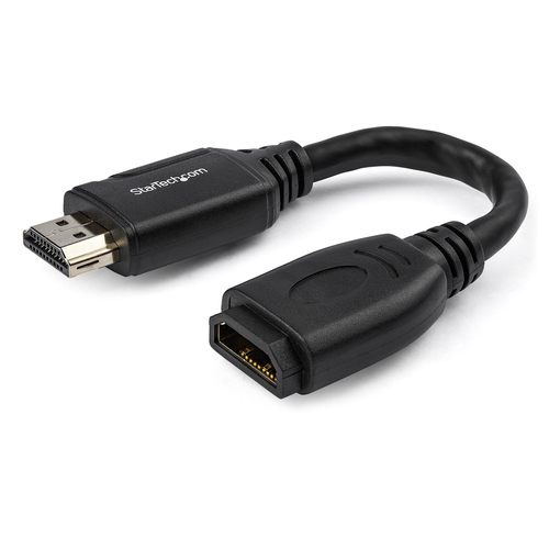 Extensor HDMI StarTech.com V. 2.0, 0.152 m, Negro