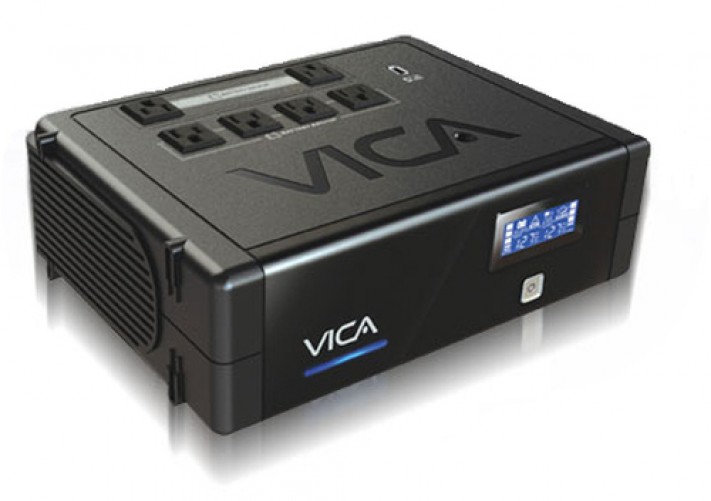 No Break Vica B-FLOW Revolucion 700 0.7 kVA / 400 W, Entrada 144 V, Salida 120 V, 8 salidas AC, Negro