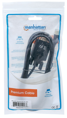 Miniatura 2 de Adaptador vídeo Manhattan Adaptador DisplayPort 1.2a a DVI-D DisplayPort a DVI-D, 0.23 m, Negro