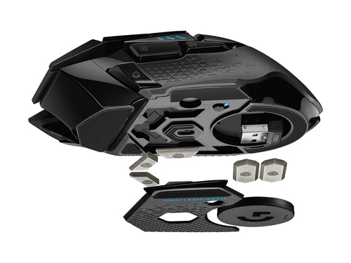 Miniatura 5 de Mouse Logitech G G502 LIGHTSPEED Óptico, 11 Botones, 16000 DPI, RF inalámbrico, Negro