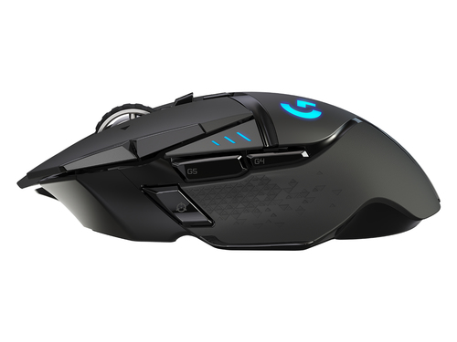 Miniatura 3 de Mouse Logitech G G502 LIGHTSPEED Óptico, 11 Botones, 16000 DPI, RF inalámbrico, Negro