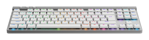 Miniatura 3 de Teclado Logitech G G515 LIGHTSPEED TKL Inglés, Inalámbrico, RF inalámbrico + bluetooth, Interruptor mecánico, LED RGB, Blanco