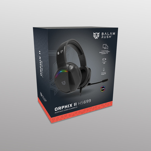 Miniatura 3 de Audífonos Balam Rush BR-941181 Diadema, Alámbrico, 3.5 mm, USB, Negro