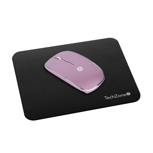 Mouse TechZone TZACMOI27 Óptico, 4 Botones, 1600 DPI, RF inalámbrico, 10 m, Rosa