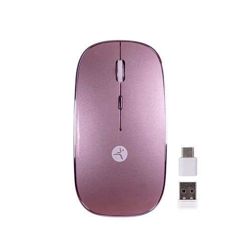 Miniatura 5 de Mouse TechZone TZACMOI27 Óptico, 4 Botones, 1600 DPI, RF inalámbrico, 10 m, Rosa
