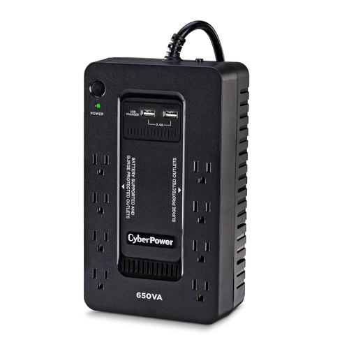 Miniatura 5 de No Break CyberPower SX650U 650 kVA / 360 W, 890 J, Entrada 120 V, 8 salidas AC, Negro