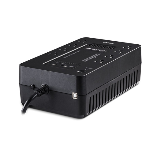Miniatura 3 de No Break CyberPower SX650U 650 kVA / 360 W, 890 J, Entrada 120 V, 8 salidas AC, Negro