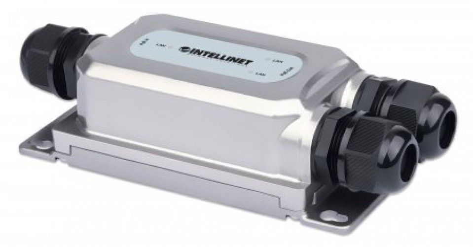 Extensor de red Intellinet 561648 3RJ-45, Gris