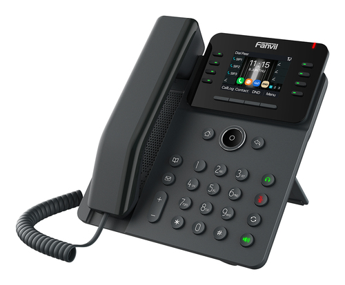 Miniatura 3 de Teléfono Ip Fanvil V62W Terminal con conexión por cable, PoE, 12 líneas, Negro