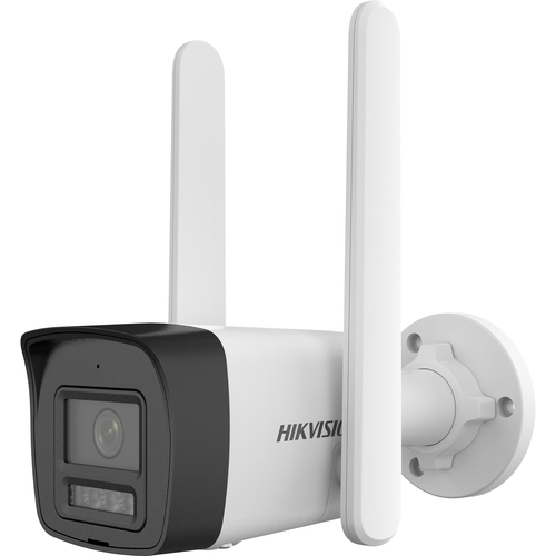 Cámara IP Hikvision DS-2CD1043G2-LIDUF/4G/SL(2.8)OSTD/LA/FUS 4 MP, Bala (forma), MicroSD, Interior y exterior, IP67, Blanco