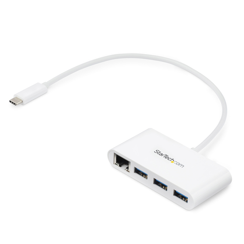 Tarjetas de red StarTech.com USB, RJ-45 1, 1000 Mbit/s, Alámbrico, Blanco