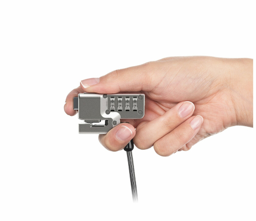 Miniatura 2 de Cable antirrobo Kensington K68130WW , Cerradura con combinación, 1.8 m, Acero al carbón, Negro, Plata