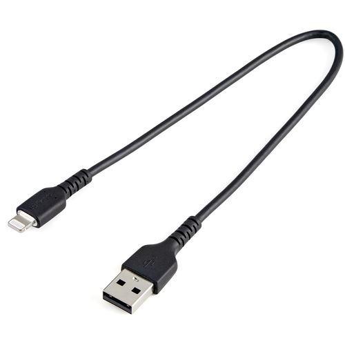 Cable para móvil StarTech.com 0.3 m, USB A a Lightning, Negro